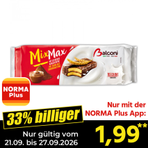 Nur gültig vom 21.09. bis 27.09.2026 und nur mit der NORMA Pluss App 33% billiger: 1,99
