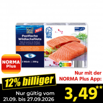 Nur gültig vom 21.09. bis 27.09.2026 und nur mit der NORMA Pluss App 12% billiger: 3,49