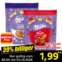 Nur gültig vom 28.09. bis 04.10.2026 und nur mit der NORMA Pluss App 39% billiger: 1,99