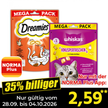 Nur gültig vom 28.09. bis 04.10.2026 und nur mit der NORMA Pluss App 35% billiger: 2,59