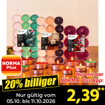 Nur gültig vom 05.10. bis 11.10.2026 und nur mit der NORMA Pluss App 20% billiger: 2,39
