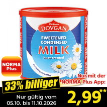 Nur gültig vom 05.10. bis 11.10.2026 und nur mit der NORMA Pluss App 33% billiger: 2,99