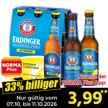 Nur gültig vom 07.10. bis 11.10.2026 und nur mit der NORMA Pluss App 33% billiger: 3,99
