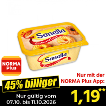 Nur gültig vom 07.10. bis 11.10.2026 und nur mit der NORMA Pluss App 45% billiger: 1,19