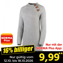 Nur gültig vom 12.10. bis 18.10.2026 und nur mit der NORMA Pluss App 16% billiger: 9,99