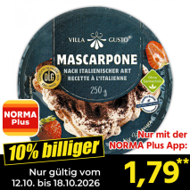 Nur gültig vom 12.10. bis 18.10.2026 und nur mit der NORMA Pluss App 10% billiger: 1,79