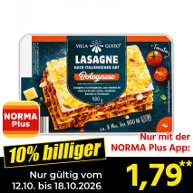 Nur gültig vom 12.10. bis 18.10.2026 und nur mit der NORMA Pluss App 10% billiger: 1,79