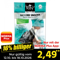 Nur gültig vom 12.10. bis 18.10.2026 und nur mit der NORMA Pluss App 16% billiger: 2,49