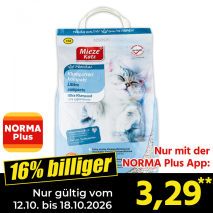 Nur gültig vom 12.10. bis 18.10.2026 und nur mit der NORMA Pluss App 16% billiger: 3,29