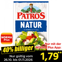 Nur gültig vom 26.10. bis 01.11.2026 und nur mit der NORMA Pluss App 40% billiger: 1,79