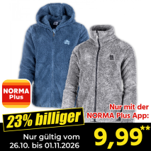 Nur gültig vom 26.10. bis 01.11.2026 und nur mit der NORMA Pluss App 23% billiger: 9,99