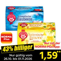 Nur gültig vom 26.10. bis 01.11.2026 und nur mit der NORMA Pluss App 43% billiger: 1,59