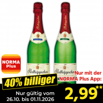 Nur gültig vom 26.10. bis 01.11.2026 und nur mit der NORMA Pluss App 40% billiger: 2,99