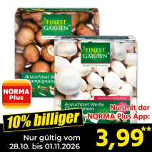 Nur gültig vom 27.10. bis 01.11.2026 und nur mit der NORMA Pluss App 10% billiger: 3,99