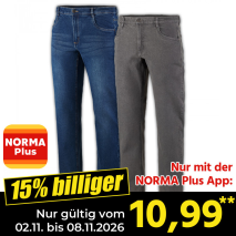 Nur gültig vom 01.11. bis 08.11.2026 und nur mit der NORMA Pluss App 15% billiger: 10,99