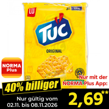 Nur gültig vom 01.11. bis 08.11.2026 und nur mit der NORMA Pluss App 40% billiger: 2,69