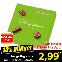 Nur gültig vom 01.11. bis 08.11.2026 und nur mit der NORMA Pluss App 14% billiger: 2,99