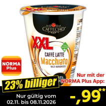 Nur gültig vom 01.11. bis 08.11.2026 und nur mit der NORMA Pluss App 23% billiger: &ndash;,99