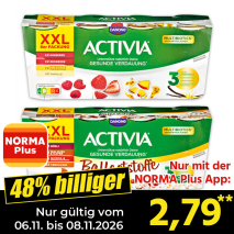 Nur gültig vom 05.11. bis 08.11.2026 und nur mit der NORMA Pluss App 48% billiger: 2,79