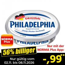 Nur gültig vom 01.11. bis 08.11.2026 und nur mit der NORMA Pluss App 56% billiger: &ndash;,99