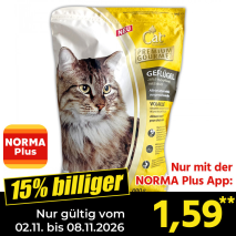 Nur gültig vom 01.11. bis 08.11.2026 und nur mit der NORMA Pluss App 15% billiger: 1,59