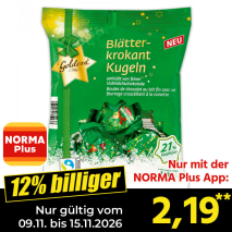 Nur gültig vom 09.11. bis 15.11.2026 und nur mit der NORMA Pluss App 12% billiger: 2,19