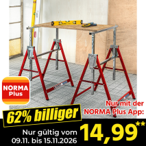 Nur gültig vom 09.11. bis 15.11.2026 und nur mit der NORMA Pluss App 62% billiger: 14,99
