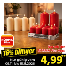 Nur gültig vom 09.11. bis 15.11.2026 und nur mit der NORMA Pluss App 16% billiger: 4,99