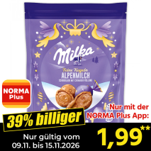 Nur gültig vom 09.11. bis 15.11.2026 und nur mit der NORMA Pluss App 39% billiger: 1,99