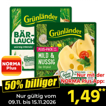 Nur gültig vom 09.11. bis 15.11.2026 und nur mit der NORMA Pluss App 50% billiger: 1,49