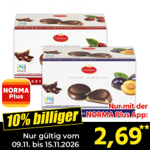 Nur gültig vom 09.11. bis 15.11.2026 und nur mit der NORMA Pluss App 10% billiger: 2,69