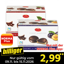 Nur gültig vom 09.11. bis 15.11.2026 und nur mit der NORMA Pluss App billiger: 2,99