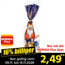 Nur gültig vom 09.11. bis 15.11.2026 und nur mit der NORMA Pluss App 16% billiger: 2,49