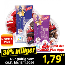 Nur gültig vom 09.11. bis 15.11.2026 und nur mit der NORMA Pluss App 30% billiger: 1,79