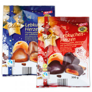Produktbild »Gefüllte Lebkuchen Herzen«