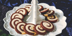 Serviervorschlag »Schwarz-Weiß-Gebäck«