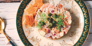 Produktbild »Räucherfischtatar mit Brotchips«