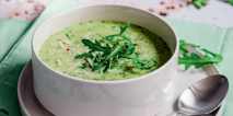 Serviervorschlag »Rucola-Suppe«