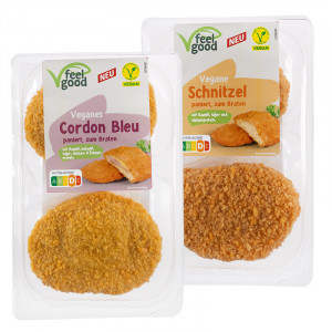 Produktbild »Vegane Schnitzel / Cordon Bleu«