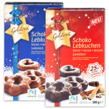 Produktbild »Mini Lebkuchen Herzen/Sterne/Brezeln«