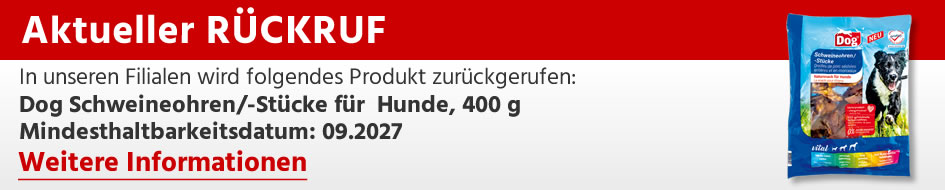 NORMA Rueckruf Dog-Schweineohren