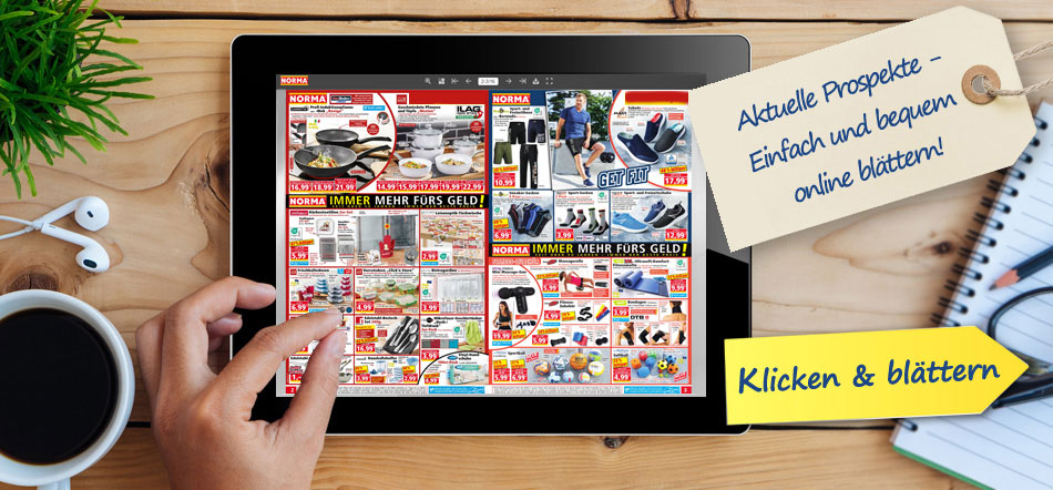 Aktuelle Prospekte. Zur Übersicht der digitalen Prospekte