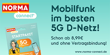 NORMA Connect Sortimentsthema »NORMA Connect Mobilfunkwelt«